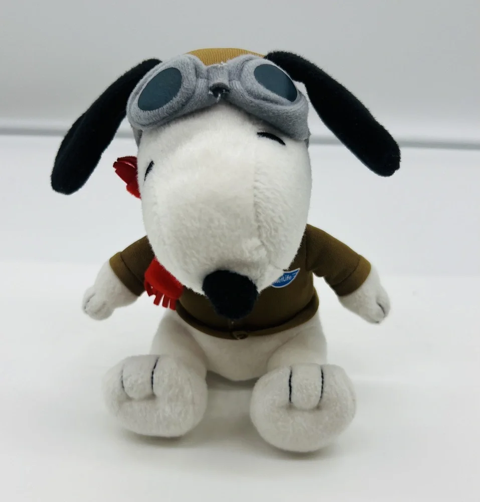 SNOOPY Metlife FLYING ACE PILOT Brown Jacket Goggles Peanuts 6